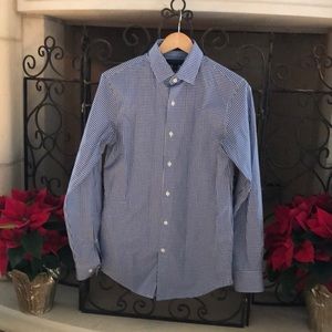 Men’s Banana Republic plaid button down oxford